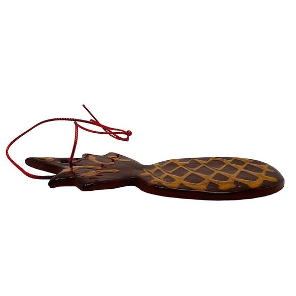 Vintage Ned Foltz Christmas Ornament Pineapple Redware Pottery 90’s - Picture 7 of 7